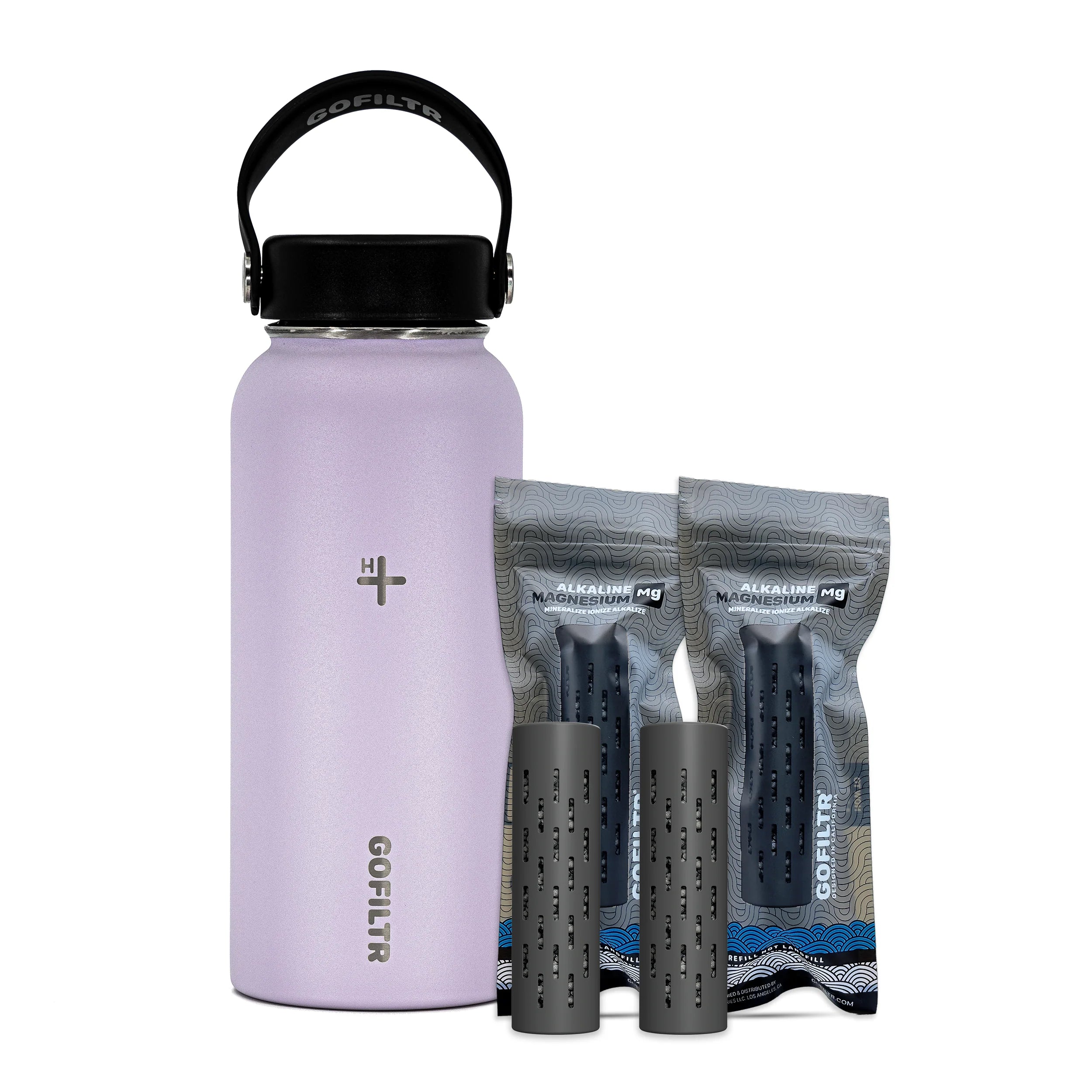 Premium 32 Oz Insulated Alkaline Water Bottle - Transform Tap Water into 9.5 pH Hydration