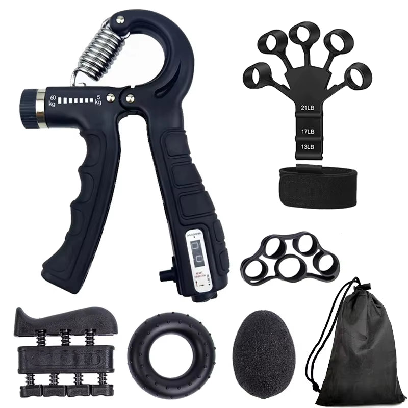 Adjustable 5-60Kg Hand Grip Strengthener with Counter - Ultimate Forearm and Wrist Exerciser for Muscle Building