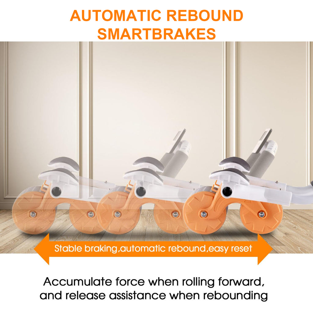 2025 Smart Ab Roller with Timer & Elbow Support - Automatic Rebound Core Workout Equipment