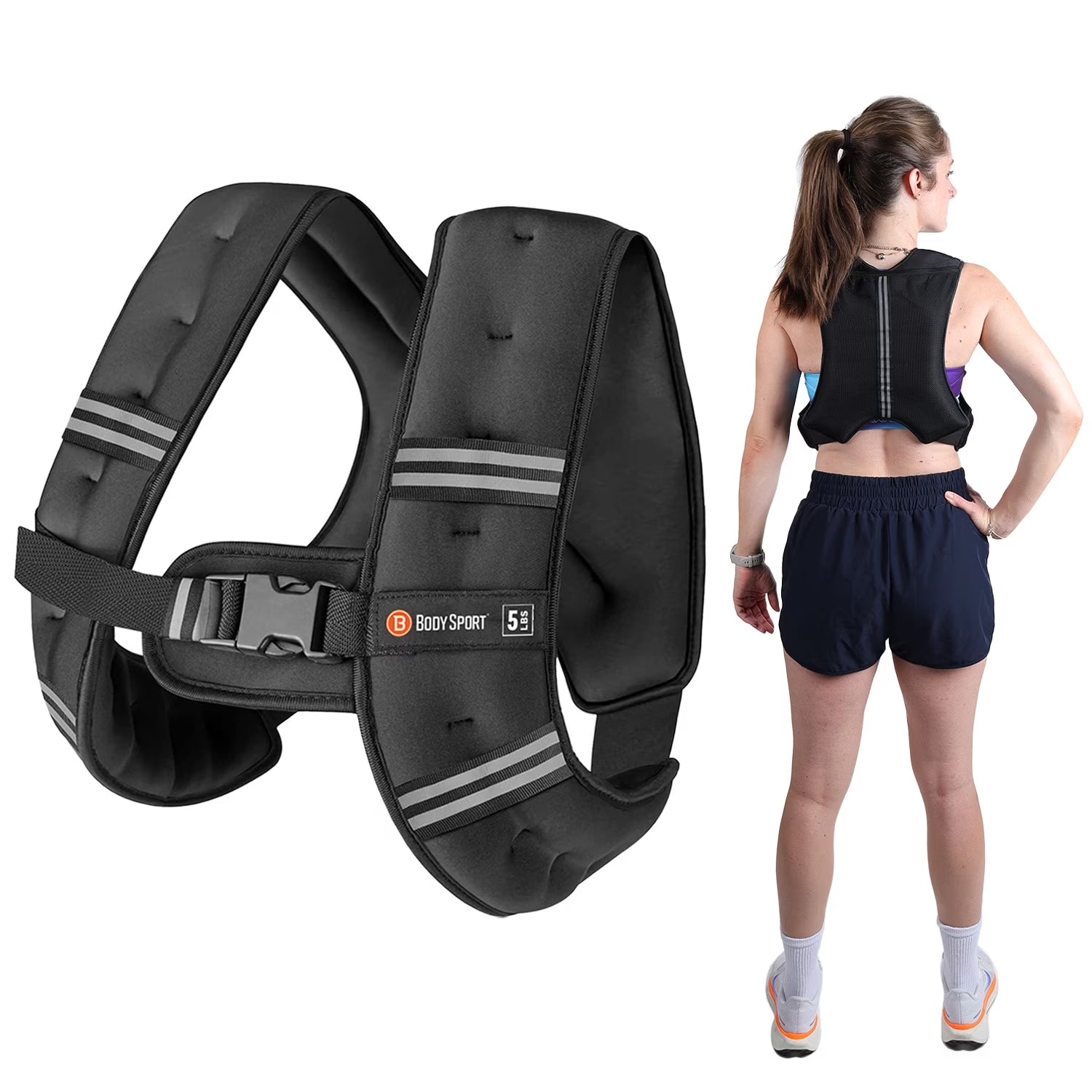 Elevate Your Workouts: Adjustable 5 lb Weighted Vest for Strength, Running, and Endurance Training