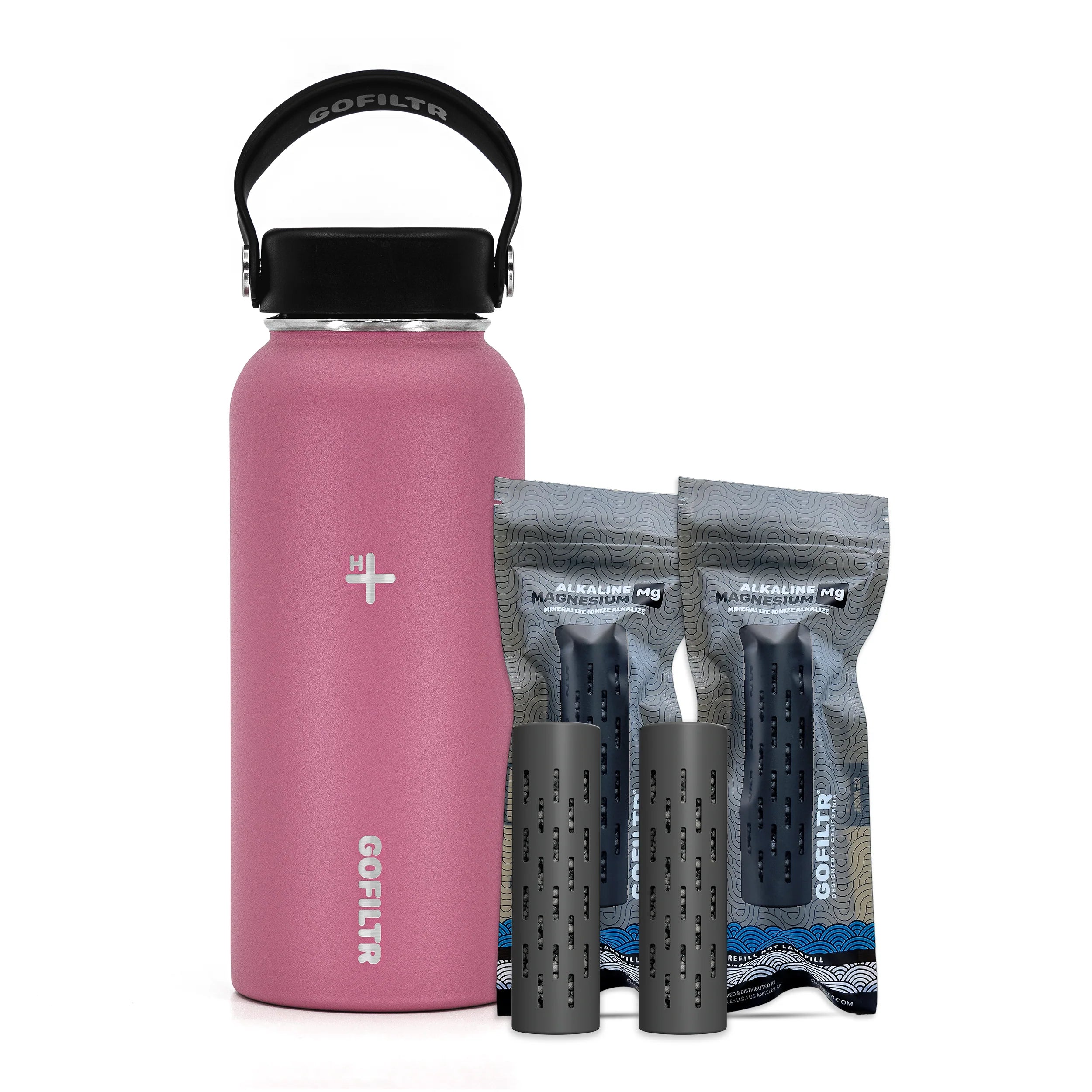 Premium 32 Oz Insulated Alkaline Water Bottle - Transform Tap Water into 9.5 pH Hydration