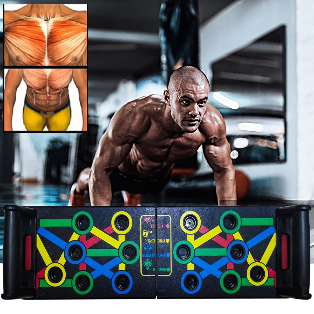 14-in-1 Push-Up Rack Board - Ultimate Workout Equipment for Sculpting ABS and Building Muscle