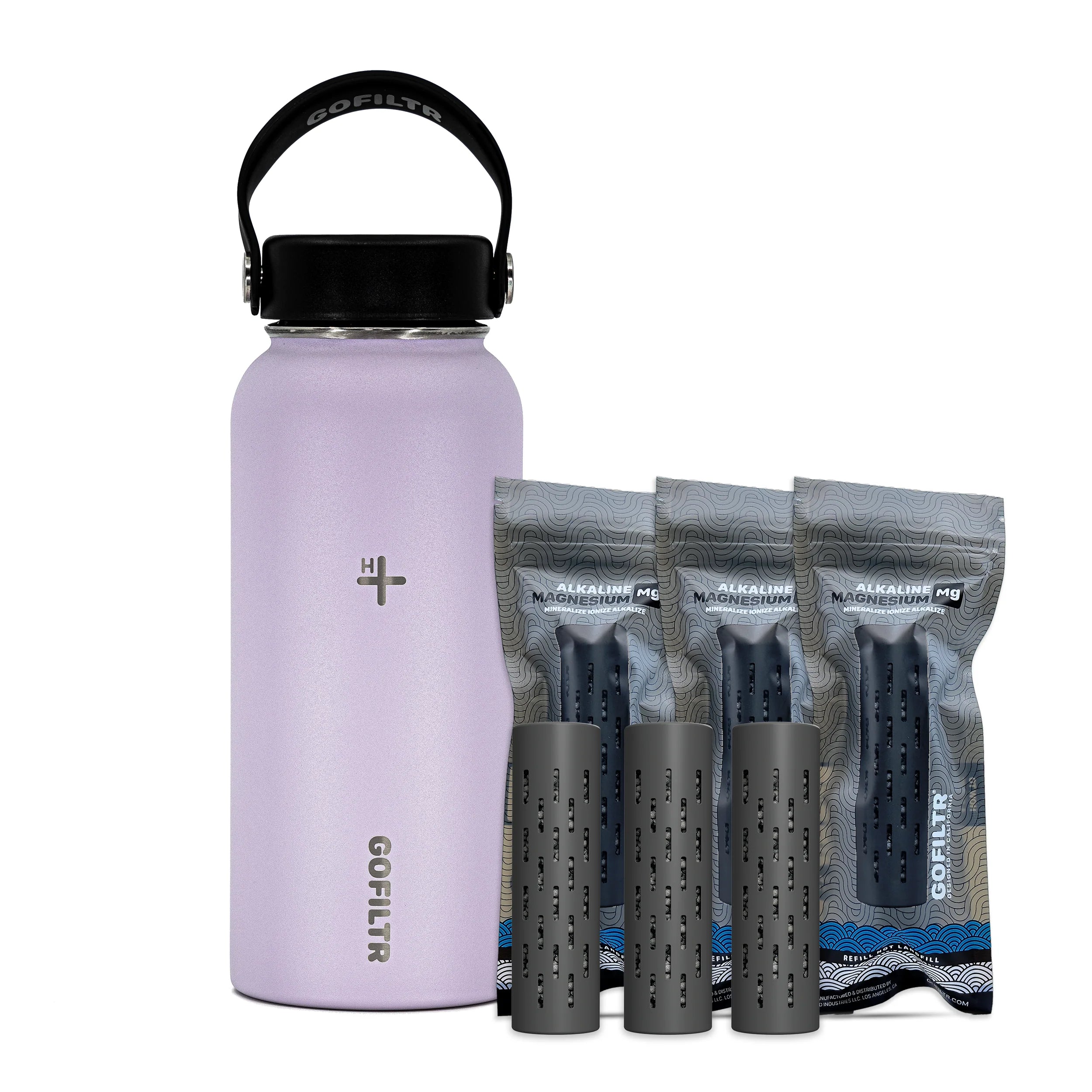 Premium 32 Oz Insulated Alkaline Water Bottle - Transform Tap Water into 9.5 pH Hydration