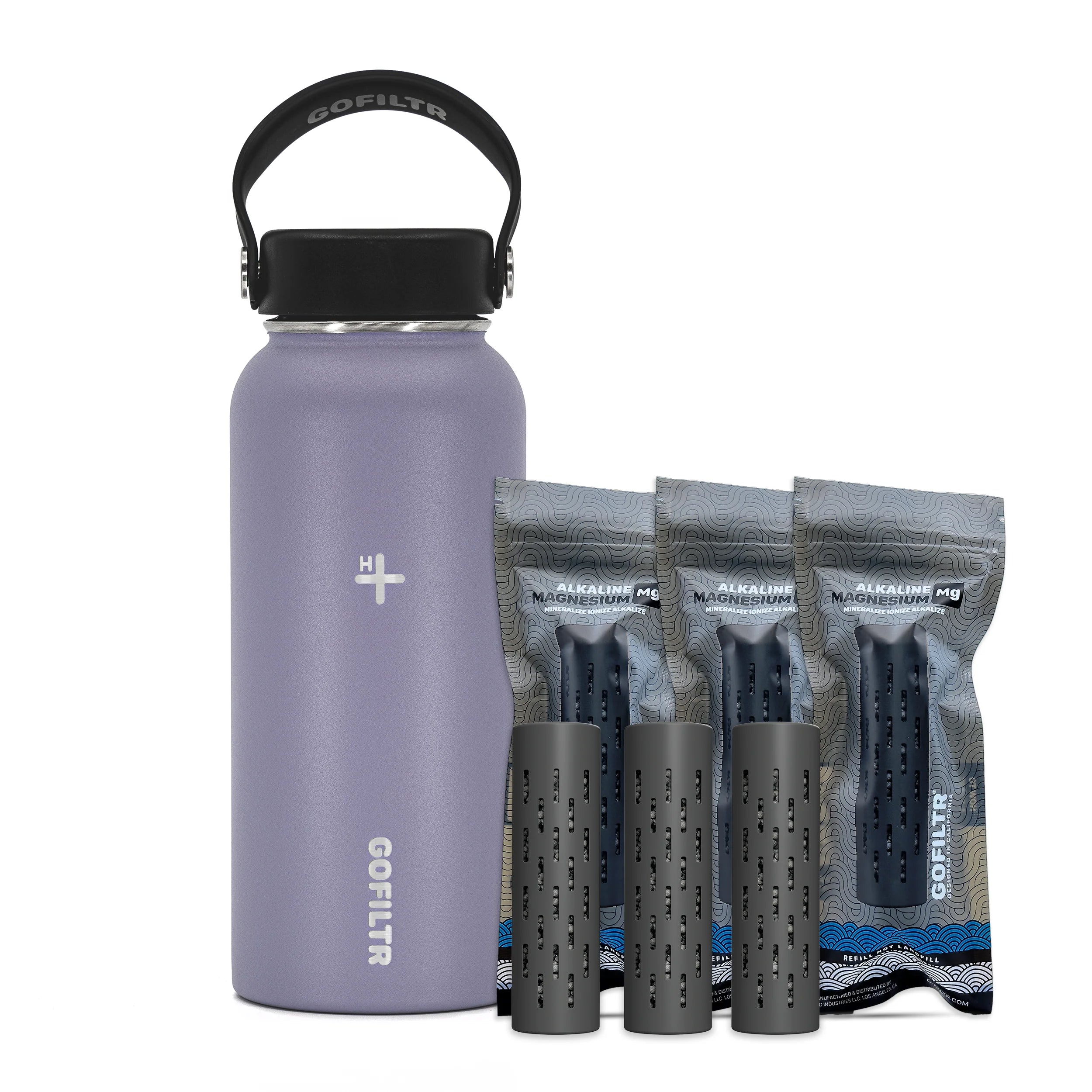 Premium 32 Oz Insulated Alkaline Water Bottle - Transform Tap Water into 9.5 pH Hydration