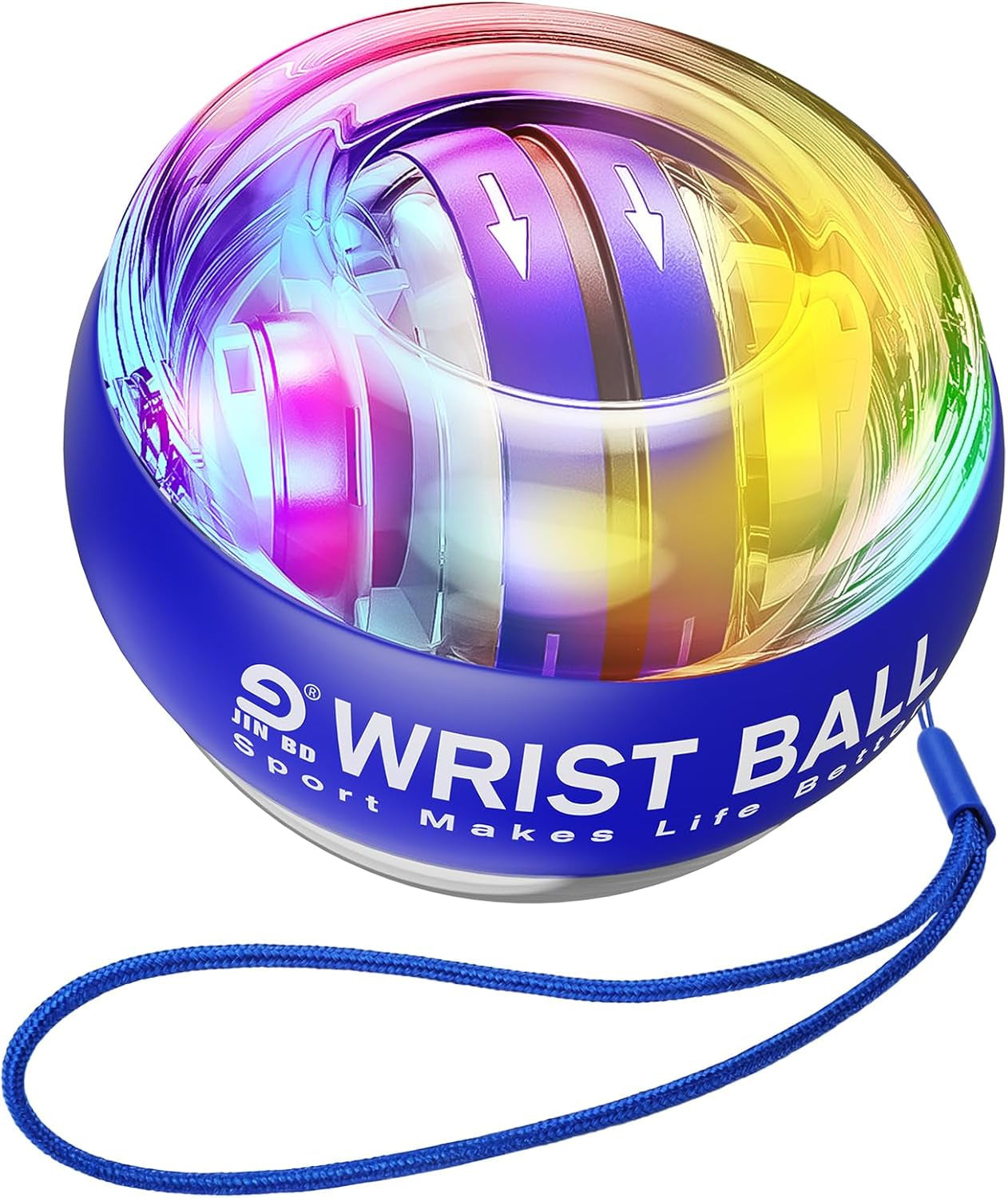 Wrist Trainer Ball Auto-Start Gyroscopic Forearm Exerciser Gyro Ball for Strengthen Arms, Fingers, Grip and Muscles