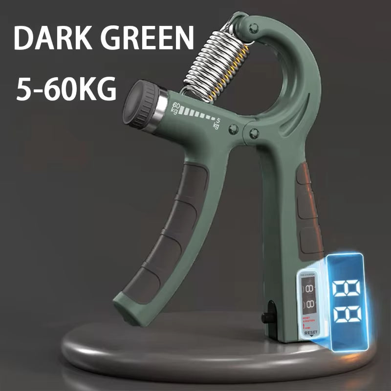 Adjustable 5-60Kg Hand Grip Strengthener with Counter - Ultimate Forearm and Wrist Exerciser for Muscle Building