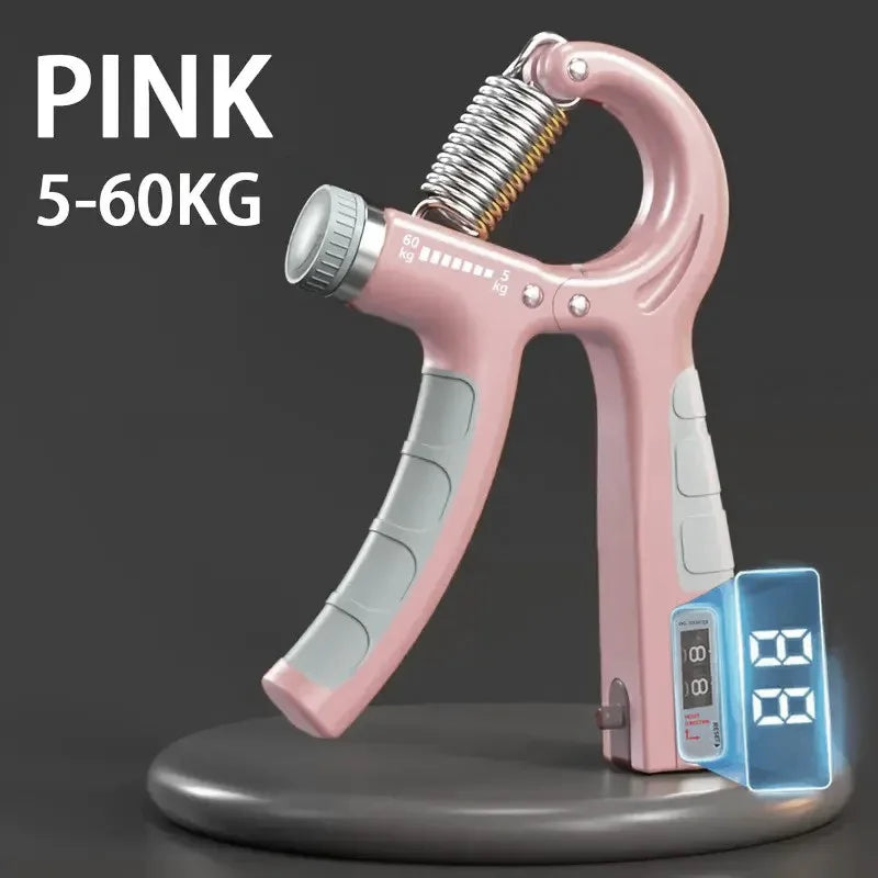 Adjustable 5-60Kg Hand Grip Strengthener with Counter - Ultimate Forearm and Wrist Exerciser for Muscle Building