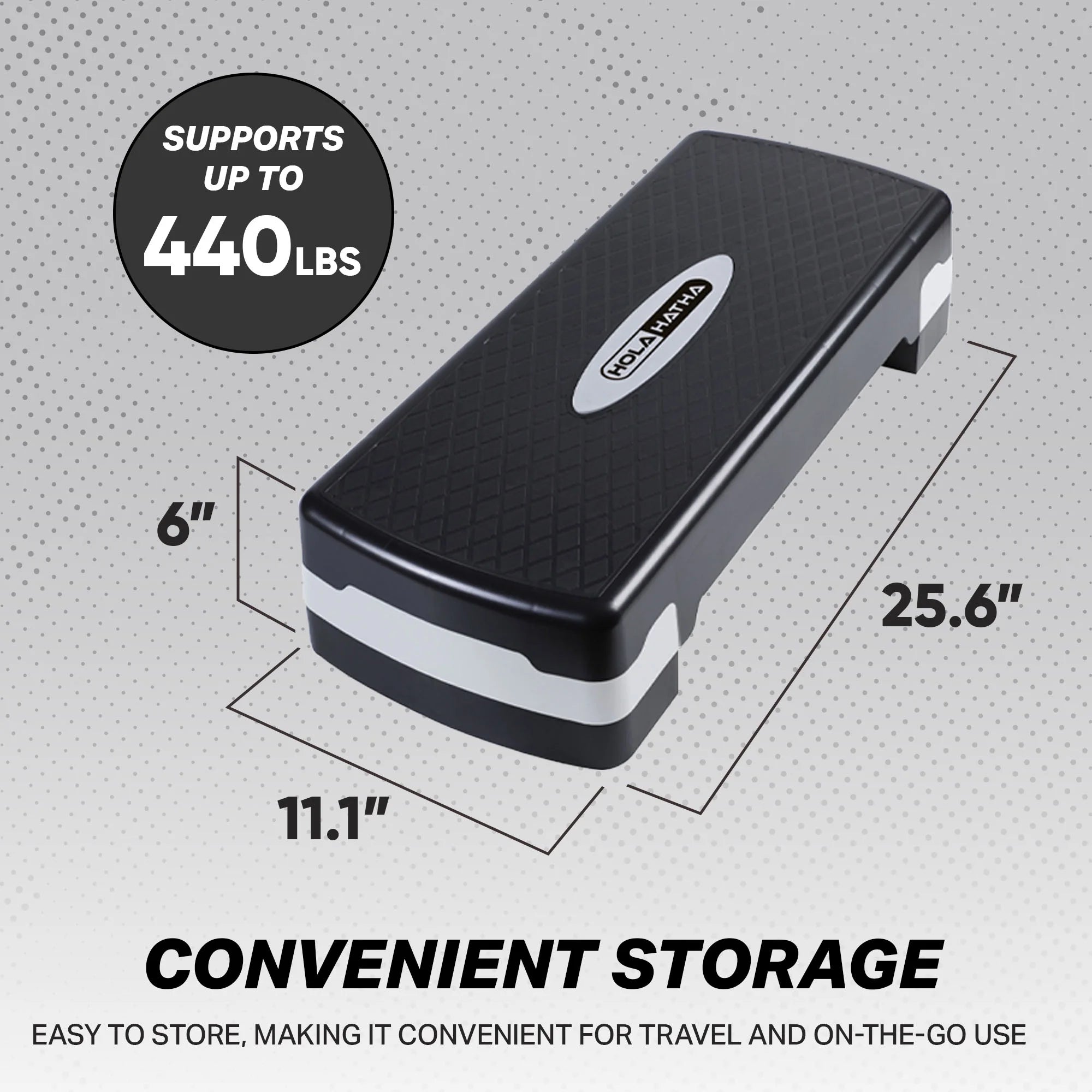 Aerobic Step Platform Exercise Fitness Equipment W/ Adjustable Height