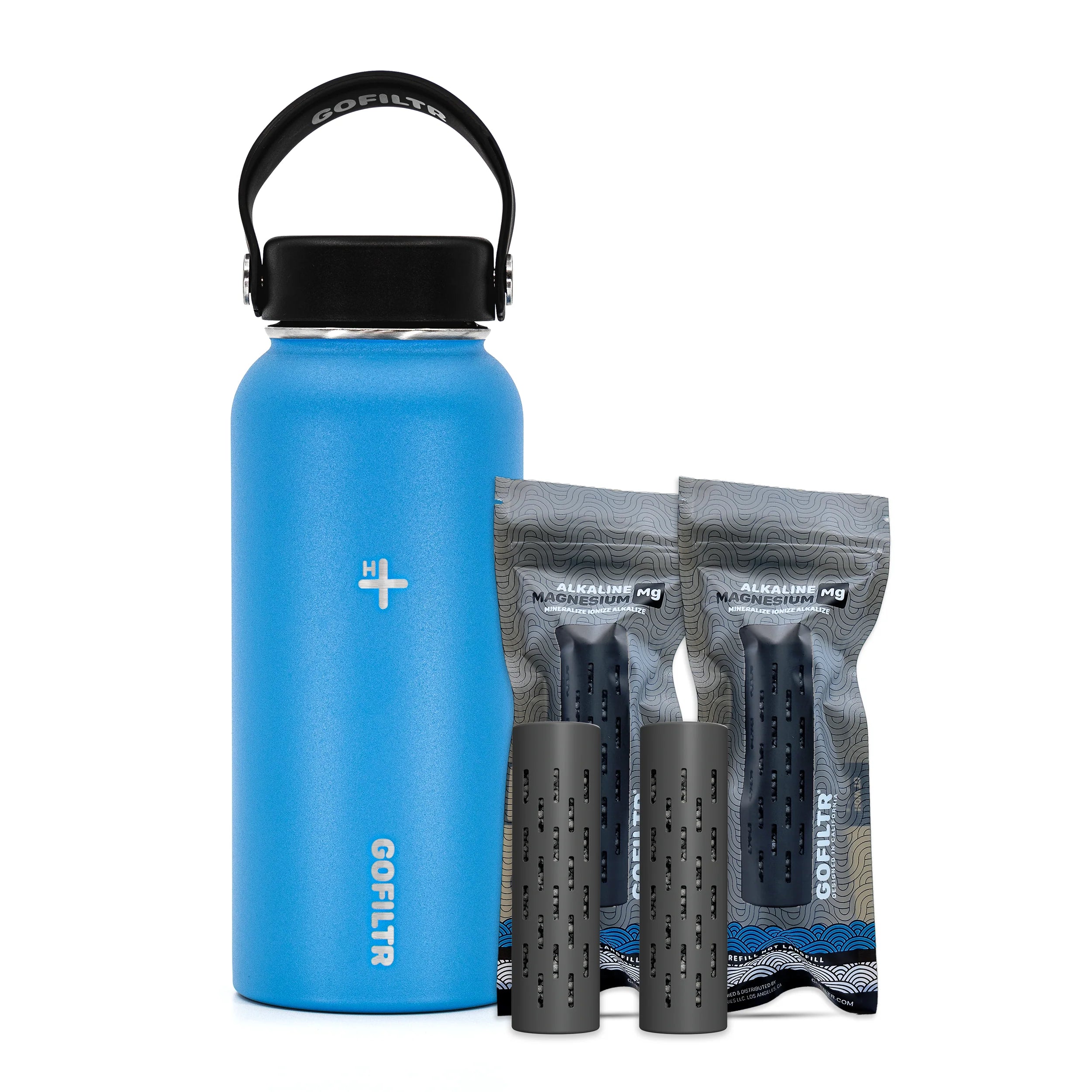 Premium 32 Oz Insulated Alkaline Water Bottle - Transform Tap Water into 9.5 pH Hydration